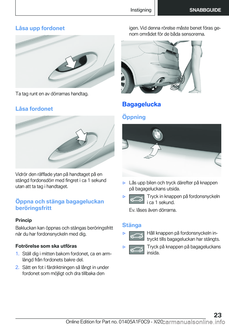 BMW X6 2021  InstruktionsbÖcker (in Swedish) �L�å�s�a��u�p�p��f�o�r�d�o�n�e�t
�T�a��t�a�g��r�u�n�t��e�n��a�v��d�