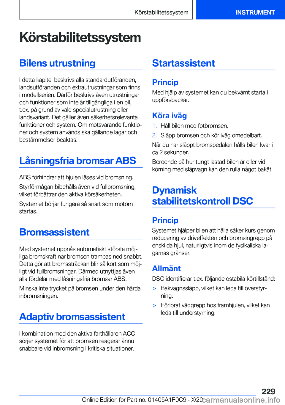 BMW X6 2021  InstruktionsbÖcker (in Swedish) �K�