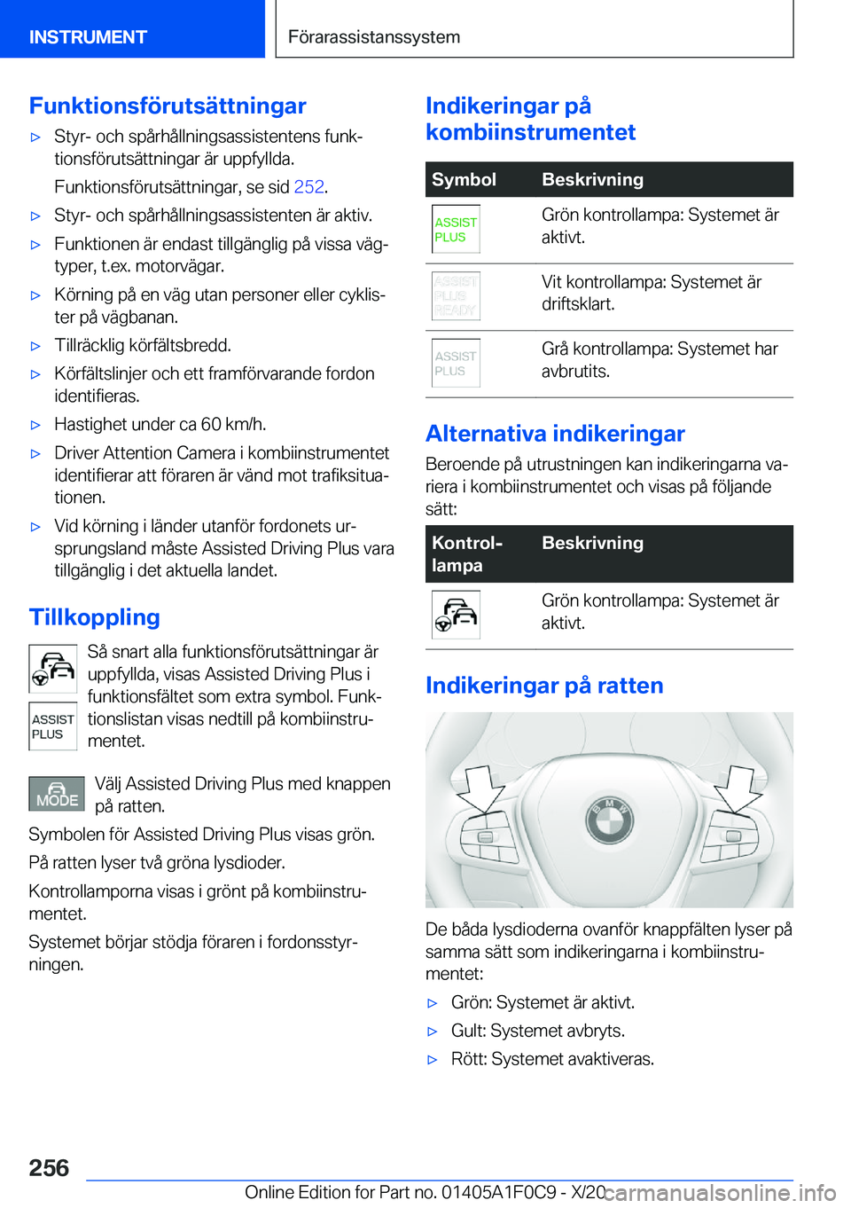BMW X6 2021  InstruktionsbÖcker (in Swedish) �F�u�n�k�t�i�o�n�s�f�