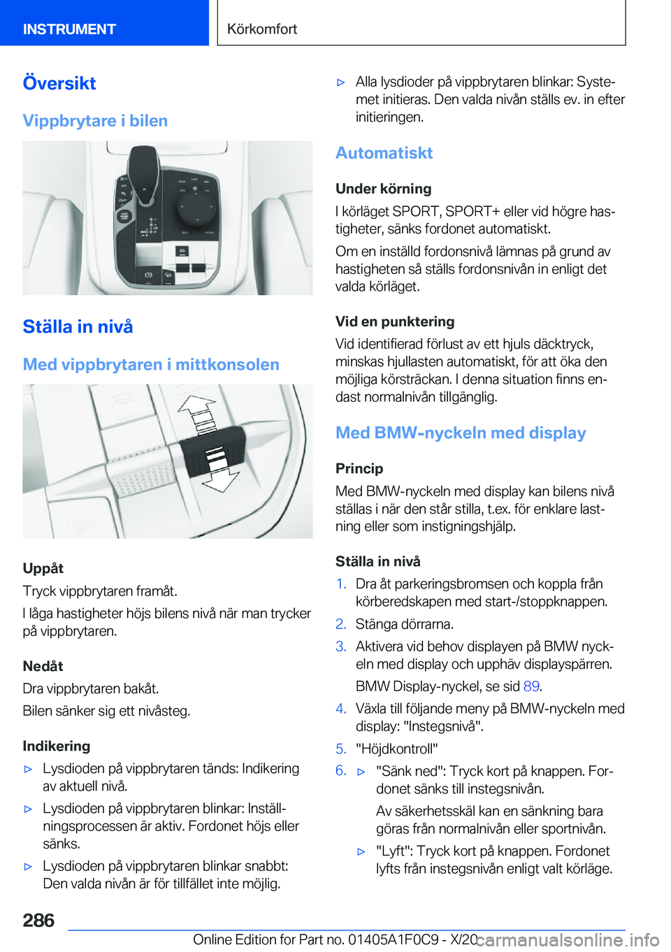 BMW X6 2021  InstruktionsbÖcker (in Swedish) �