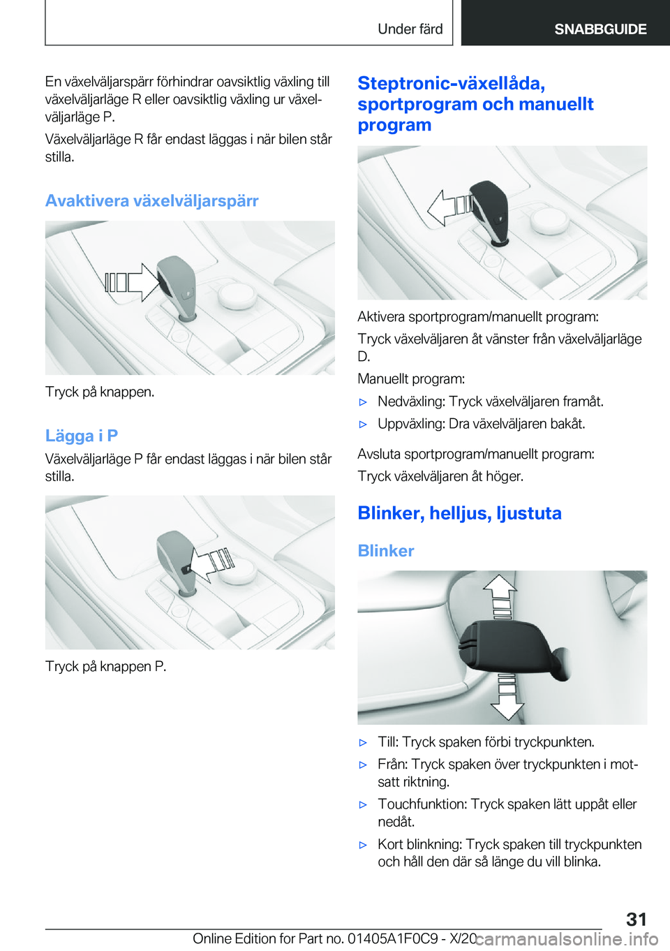 BMW X6 2021  InstruktionsbÖcker (in Swedish) �E�n��v�ä�x�e�l�v�ä�l�j�a�r�s�p�ä�r�r��f�
