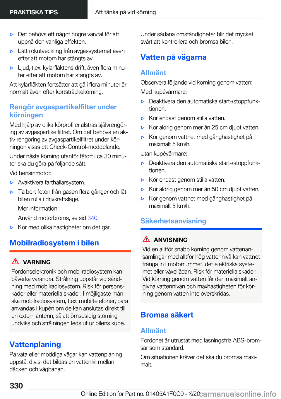 BMW X6 2021  InstruktionsbÖcker (in Swedish) 'x�D�e�t��b�e�h�