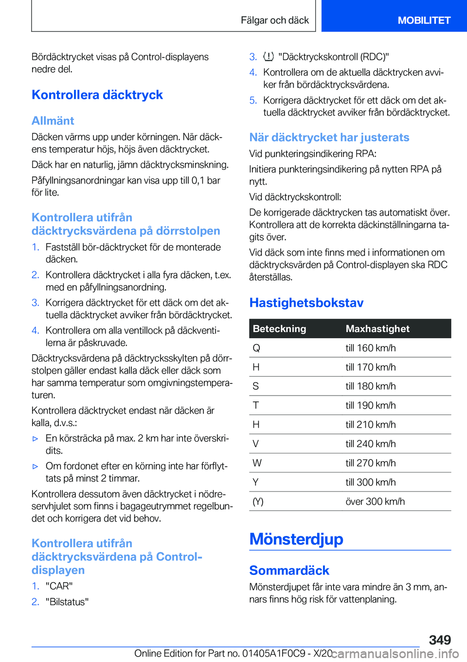 BMW X6 2021  InstruktionsbÖcker (in Swedish) �B�