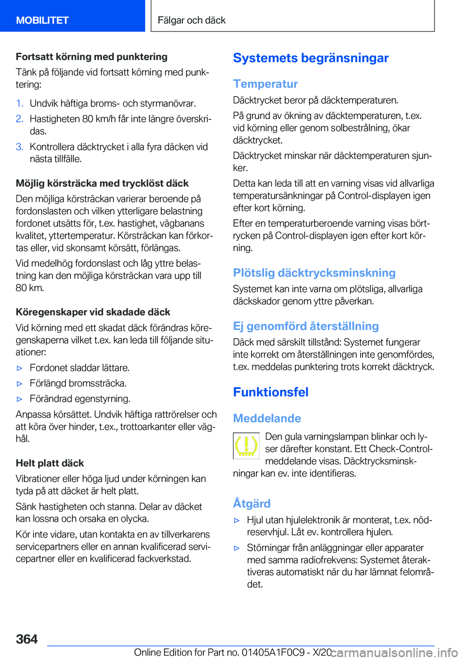 BMW X6 2021  InstruktionsbÖcker (in Swedish) �F�o�r�t�s�a�t�t��k�