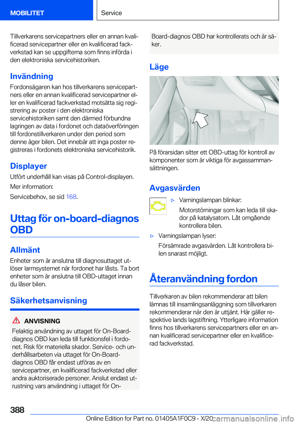 BMW X6 2021  InstruktionsbÖcker (in Swedish) �T�i�l�l�v�e�r�k�a�r�e�n�s��s�e�r�v�i�c�e�p�a�r�t�n�e�r�s��e�l�l�e�r��e�n��a�n�n�a�n��k�v�a�l�ij�f�i�c�e�r�a�d��s�e�r�v�i�c�e�p�a�r�t�n�e�r��e�l�l�e�r��e�n��k�v�a�l�i�f�i�c�e�r�a�d��f�a�c�k