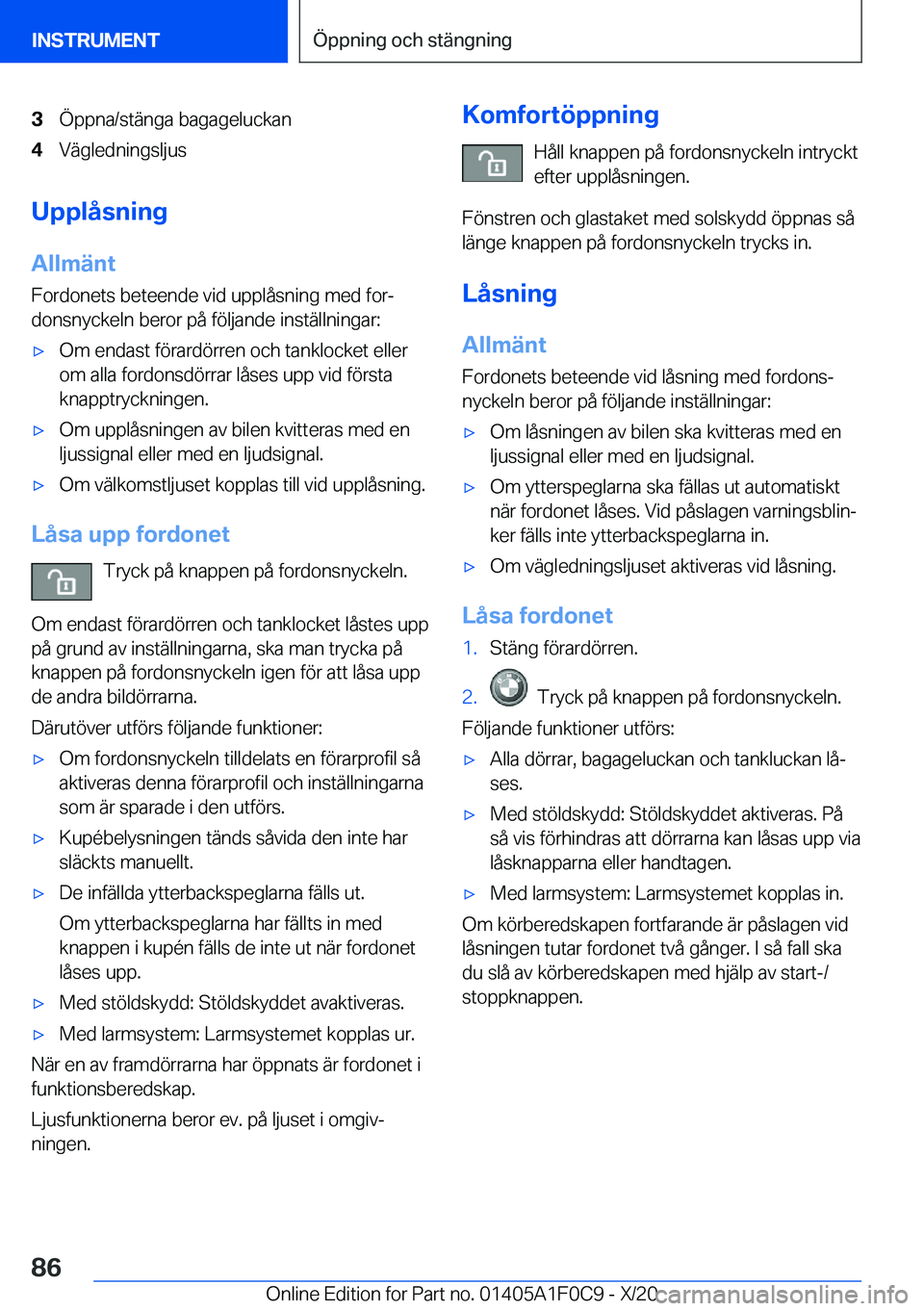 BMW X6 2021  InstruktionsbÖcker (in Swedish) �3�
