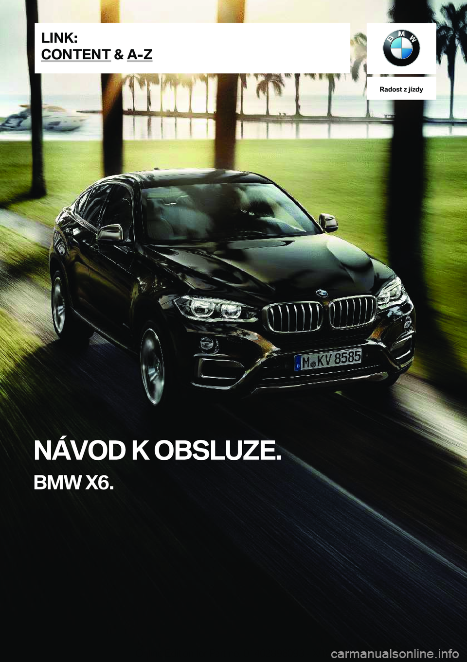 BMW X6 2019  Návod na použití (in Czech) �R�a�d�o�s�t��z��j�