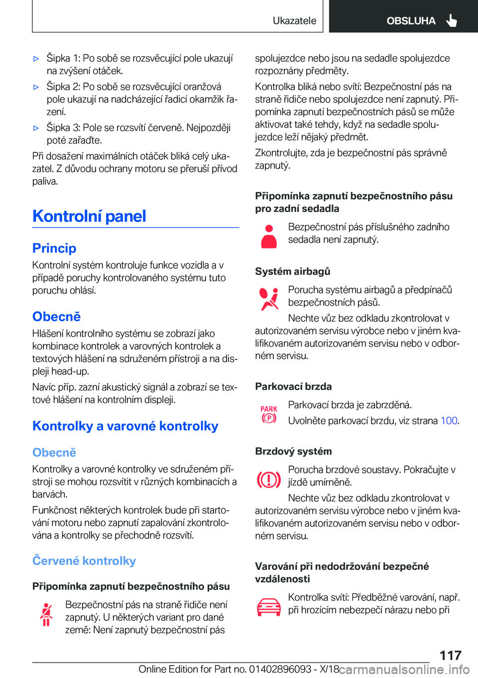 BMW X6 2019  Návod na použití (in Czech) x�i�p�k�a��1�:��P�o��s�o�b�