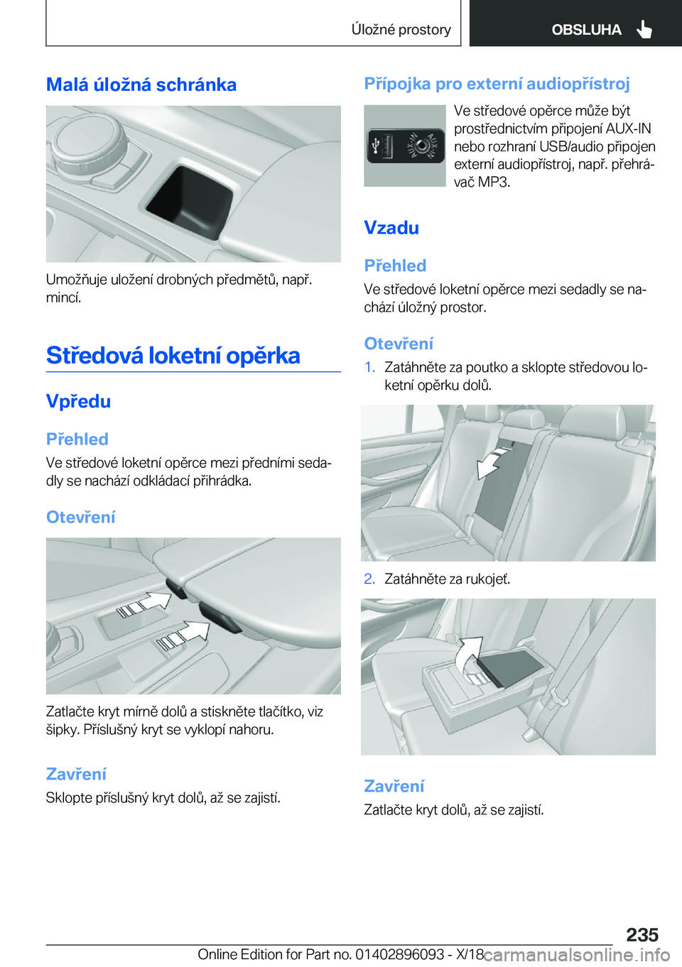 BMW X6 2019  Návod na použití (in Czech) �M�a�l�