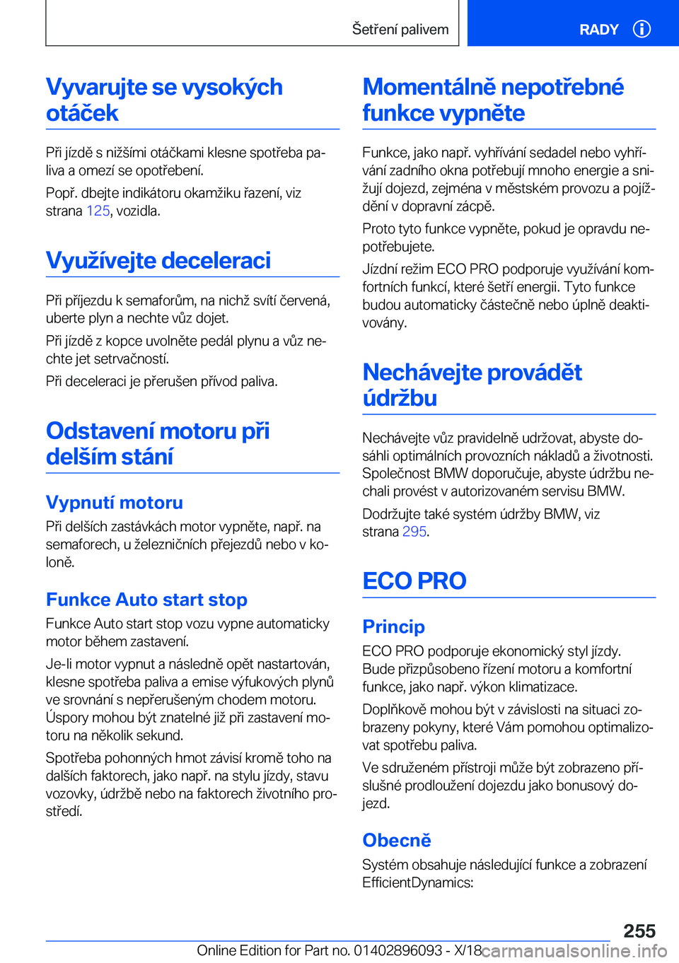 BMW X6 2019  Návod na použití (in Czech) �V�y�v�a�r�u�j�t�e��s�e��v�y�s�o�k�
