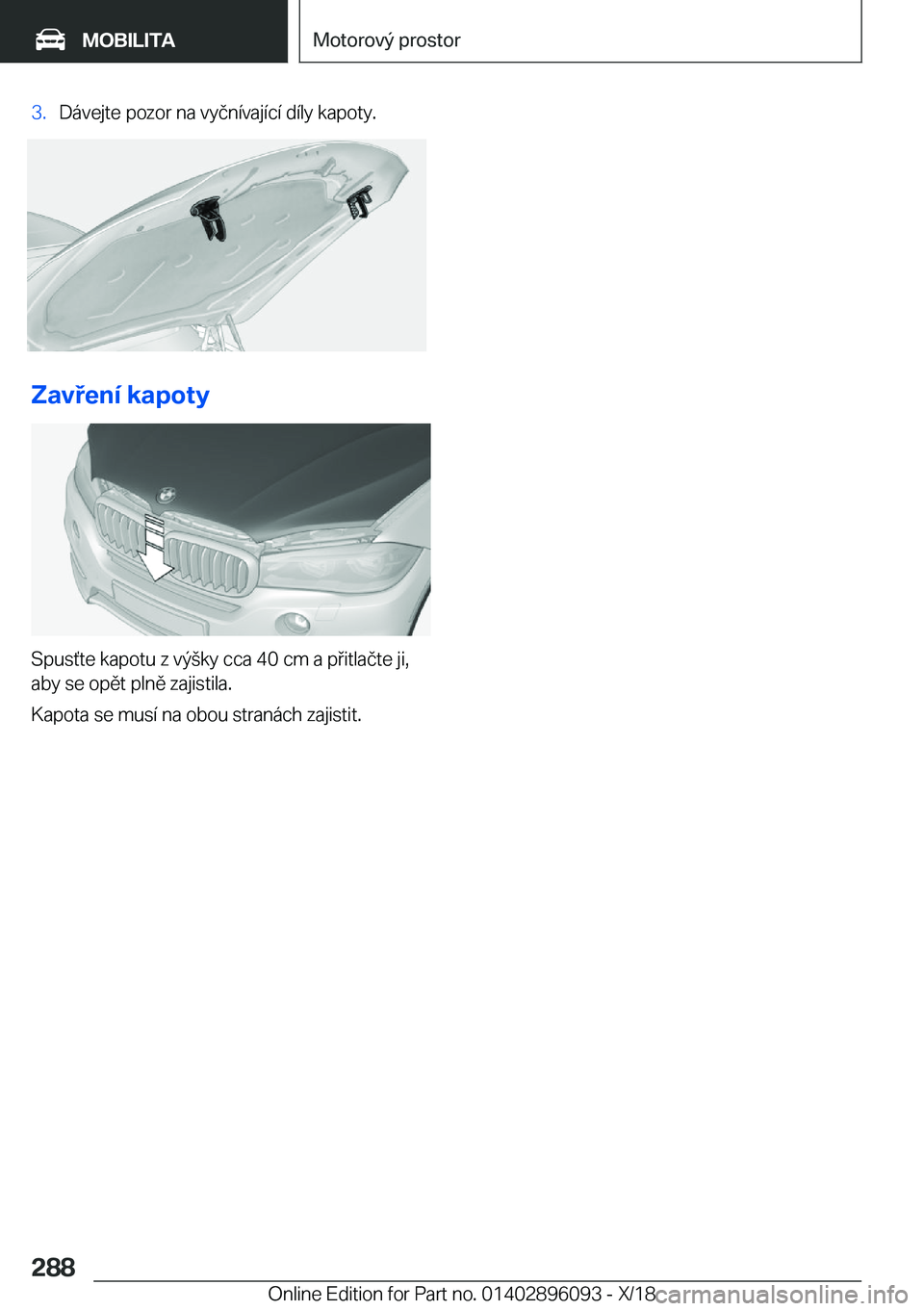 BMW X6 2019  Návod na použití (in Czech) �3�.�D�