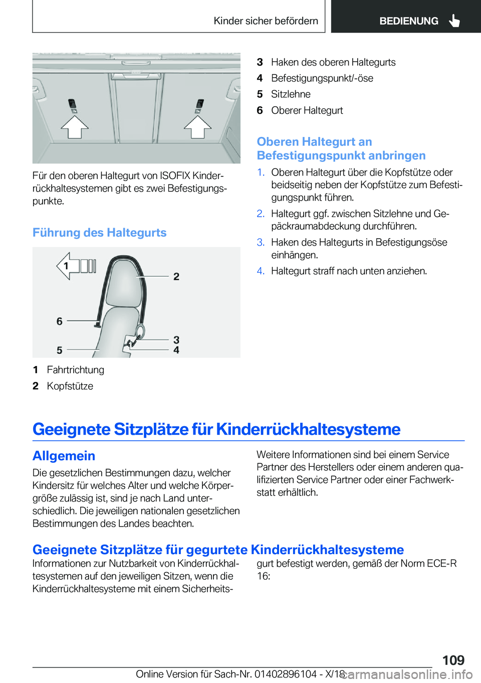 BMW X6 2019  Betriebsanleitungen (in German) �F�