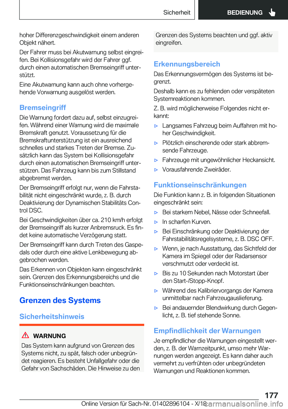 BMW X6 2019  Betriebsanleitungen (in German) �h�o�h�e�r��D�i�f�f�e�r�e�n�z�g�e�s�c�h�w�i�n�d�i�g�k�e�i�t��e�i�n�e�m��a�n�d�e�r�e�n�O�b�j�e�k�t��n�