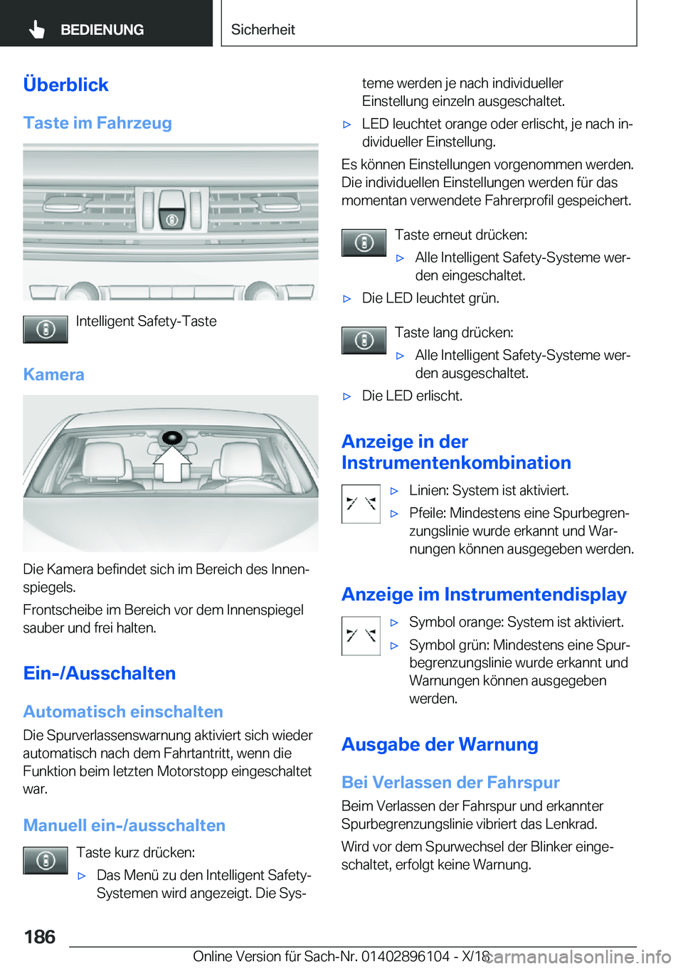 BMW X6 2019  Betriebsanleitungen (in German) �
