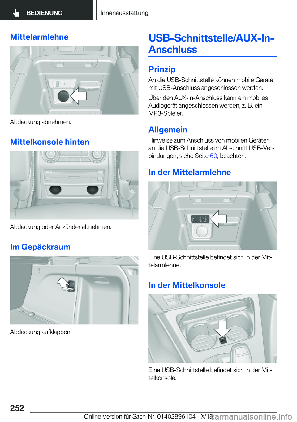 BMW X6 2019  Betriebsanleitungen (in German) �M�i�t�t�e�l�a�r�m�l�e�h�n�e
�A�b�d�e�c�k�u�n�g��a�b�n�e�h�m�e�n�.�M�i�t�t�e�l�k�o�n�s�o�l�e��h�i�n�t�e�n
�A�b�d�e�c�k�u�n�g��o�d�e�r��A�n�z�