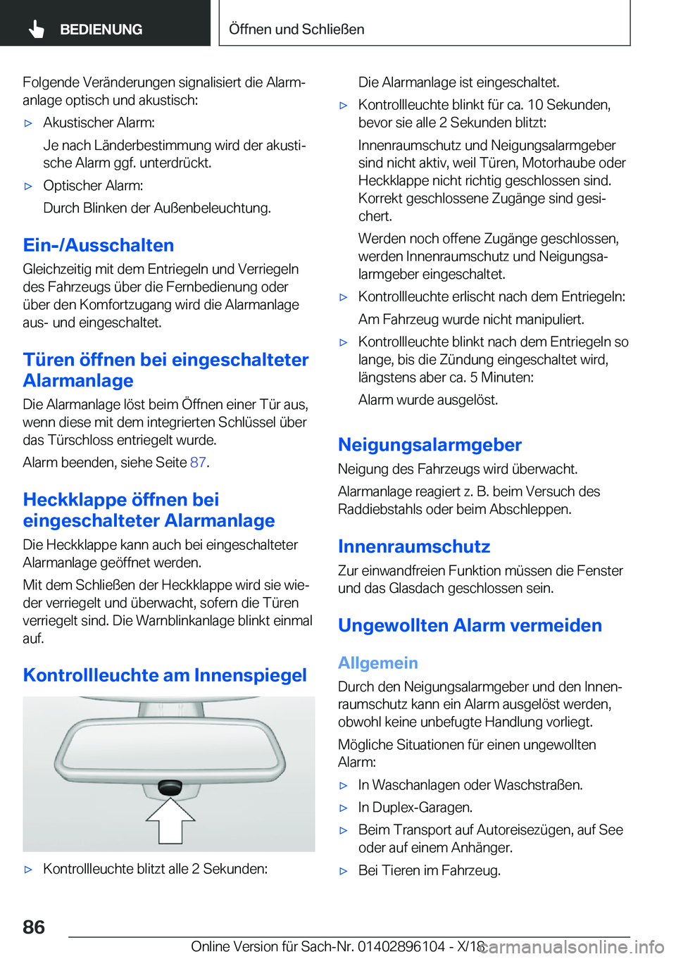 BMW X6 2019  Betriebsanleitungen (in German) �F�o�l�g�e�n�d�e��V�e�r�