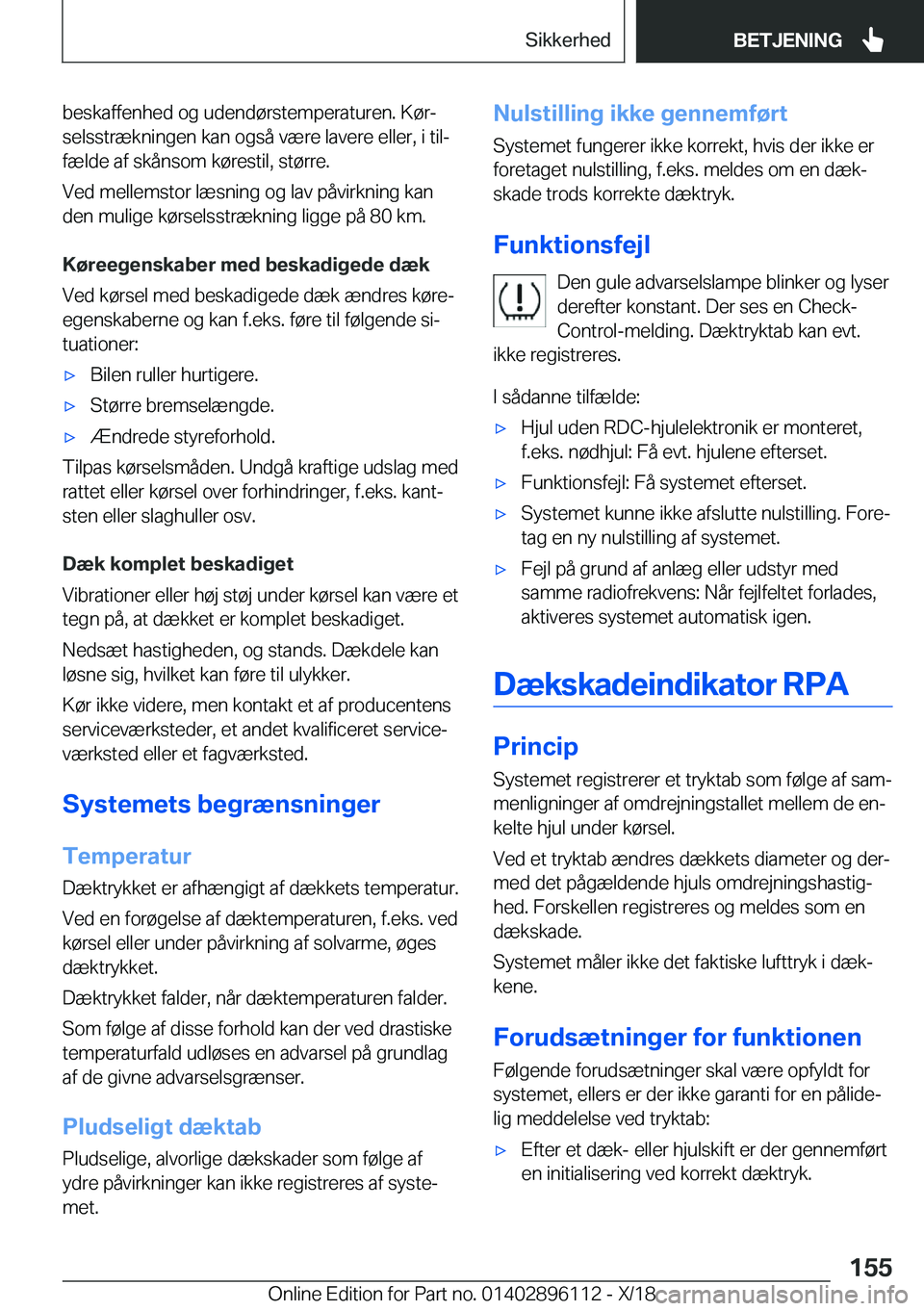 BMW X6 2019  InstruktionsbØger (in Danish) �b�e�s�k�a�f�f�e�n�h�e�d��o�g��u�d�e�n�d�