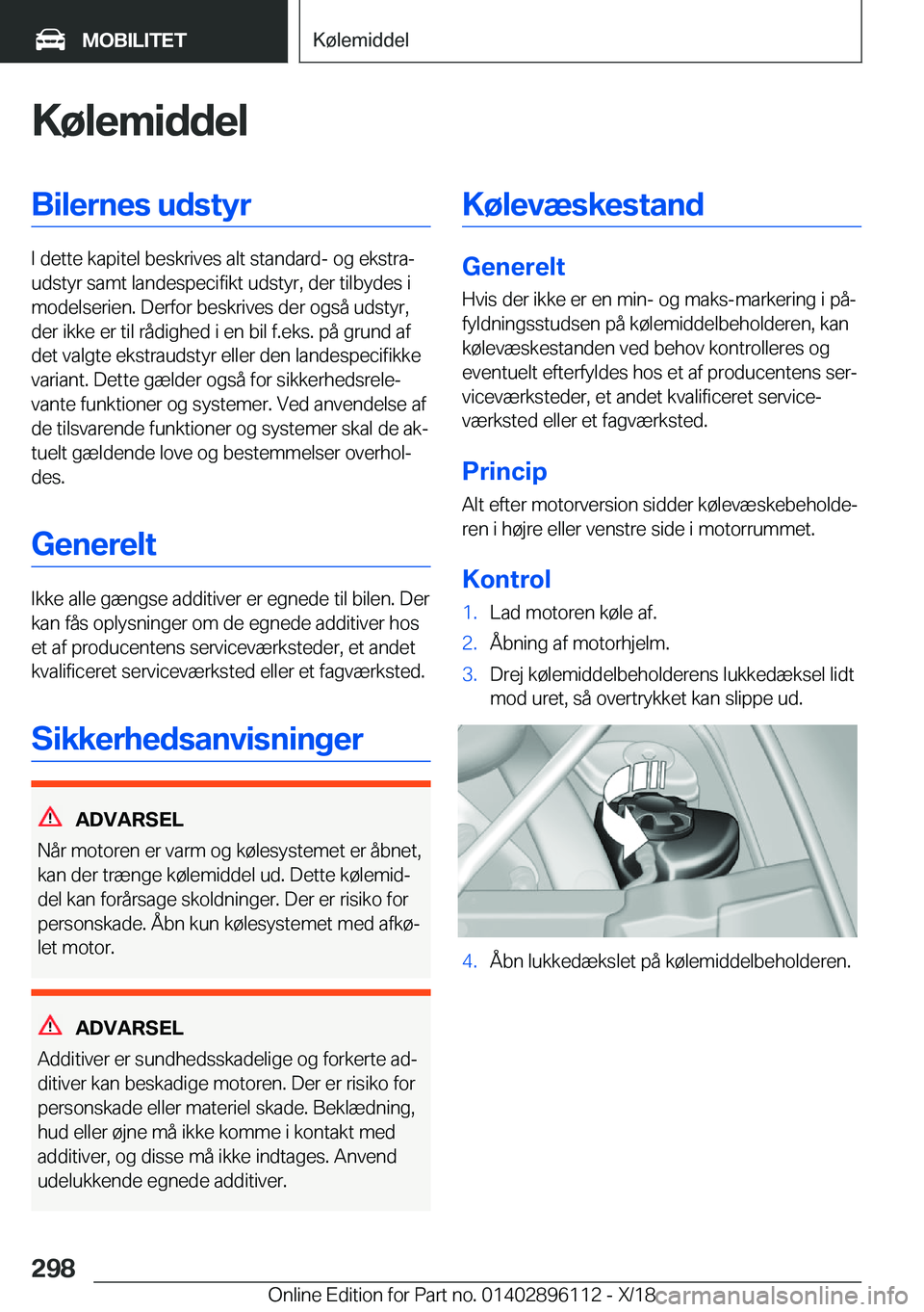 BMW X6 2019  InstruktionsbØger (in Danish) �K�