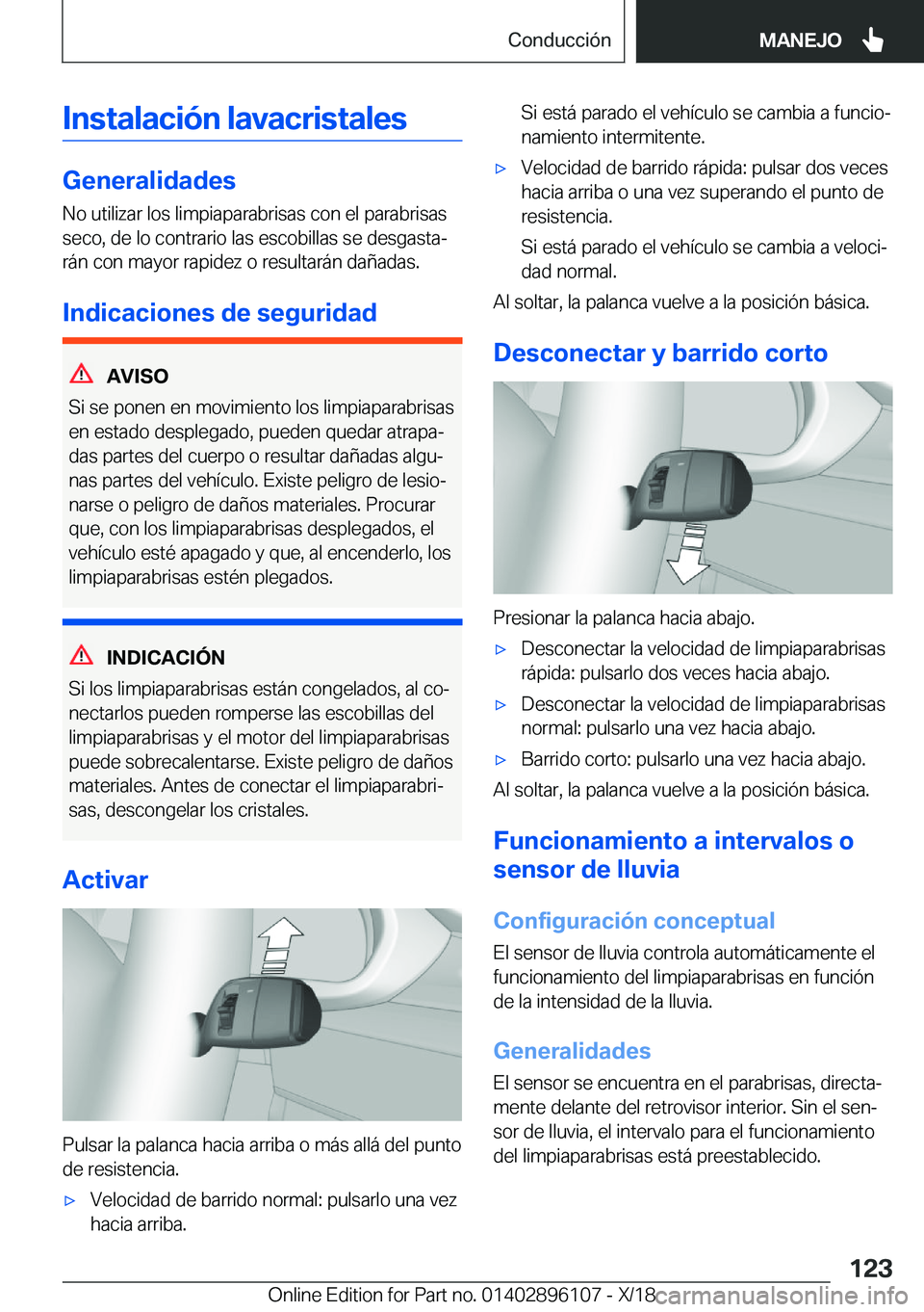 BMW X6 2019  Manuales de Empleo (in Spanish) �I�n�s�t�a�l�a�c�i�