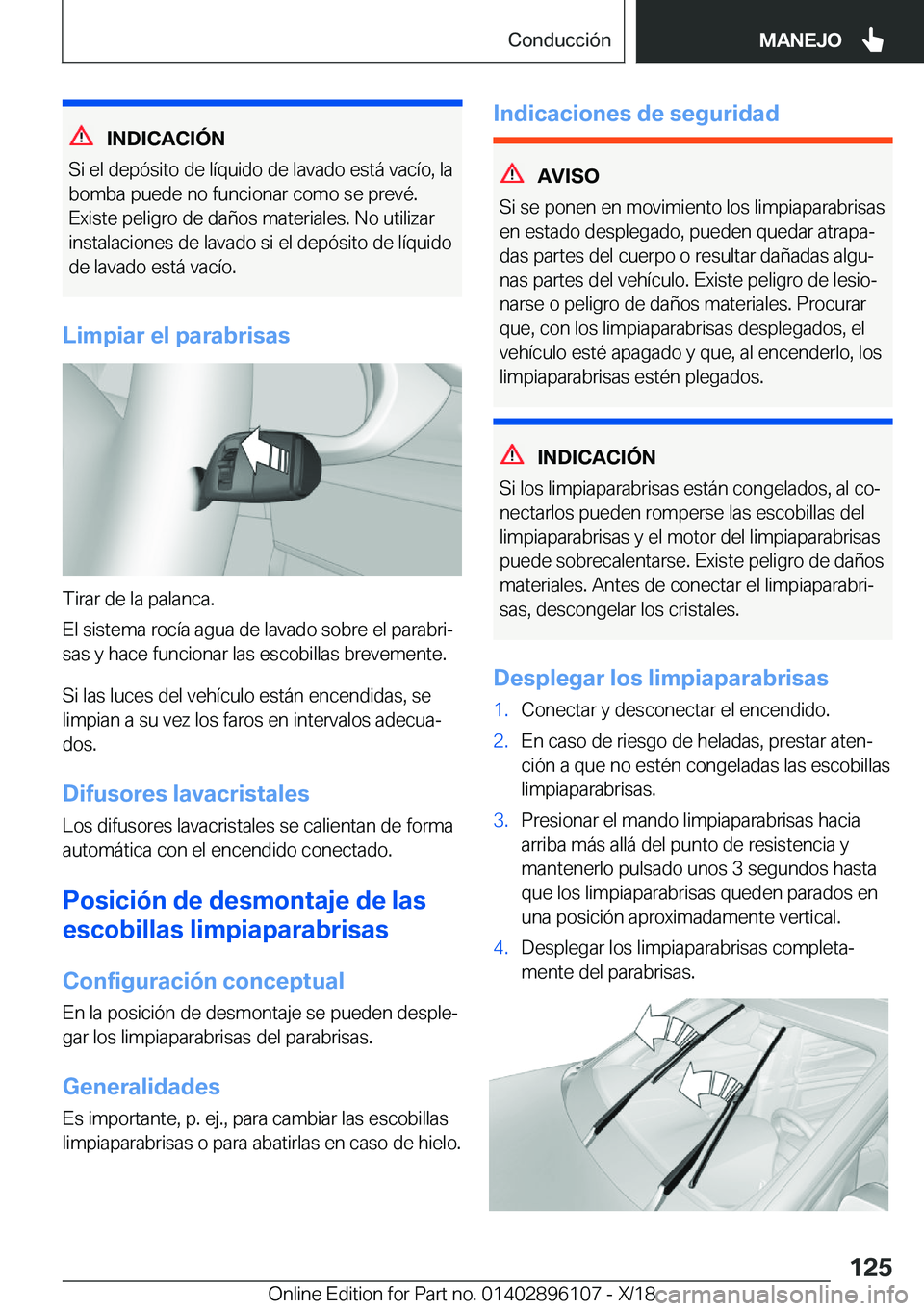 BMW X6 2019  Manuales de Empleo (in Spanish) �I�N�D�I�C�A�C�I�