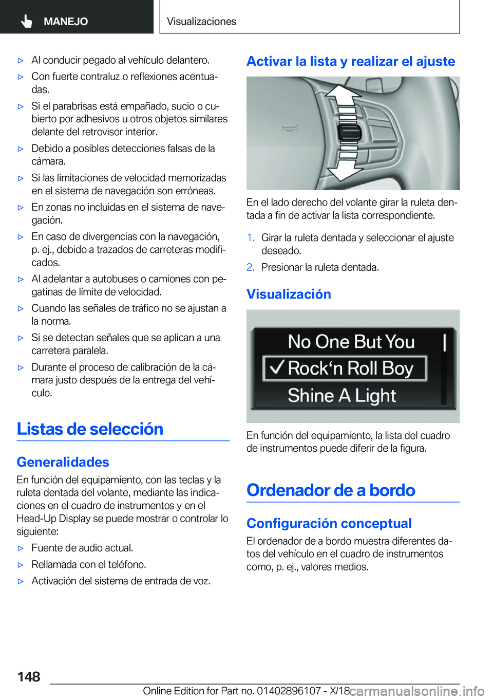 BMW X6 2019  Manuales de Empleo (in Spanish) x�A�l��c�o�n�d�u�c�i�r��p�e�g�a�d�o��a�l��v�e�h�