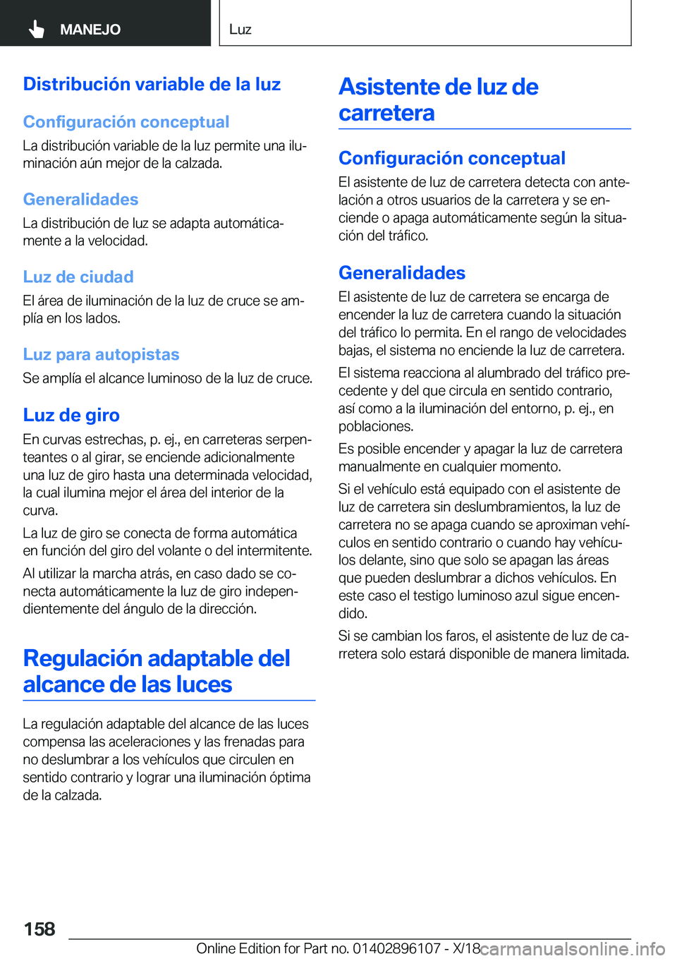 BMW X6 2019  Manuales de Empleo (in Spanish) �D�i�s�t�r�i�b�u�c�i�