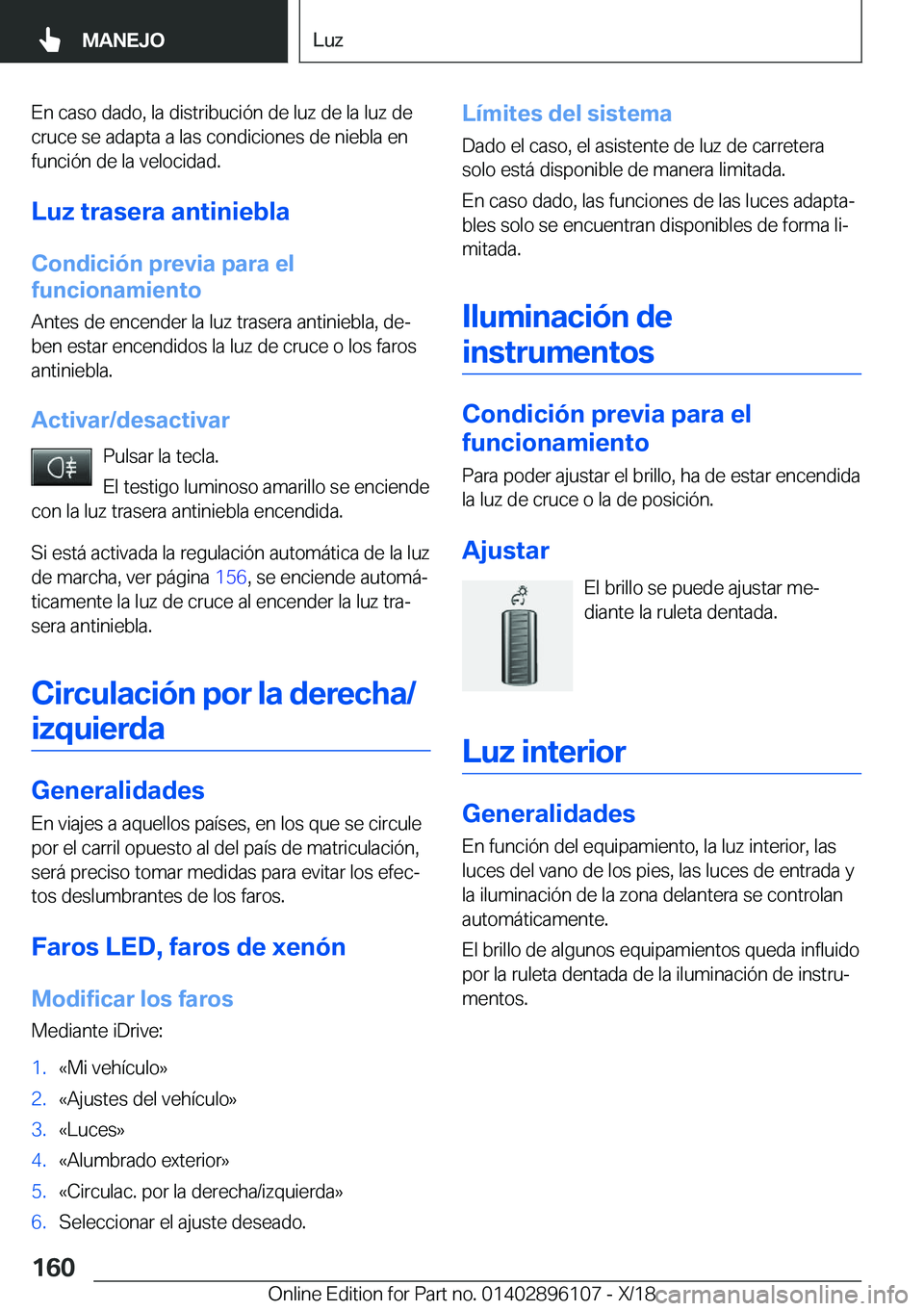 BMW X6 2019  Manuales de Empleo (in Spanish) �E�n��c�a�s�o��d�a�d�o�,��l�a��d�i�s�t�r�i�b�u�c�i�