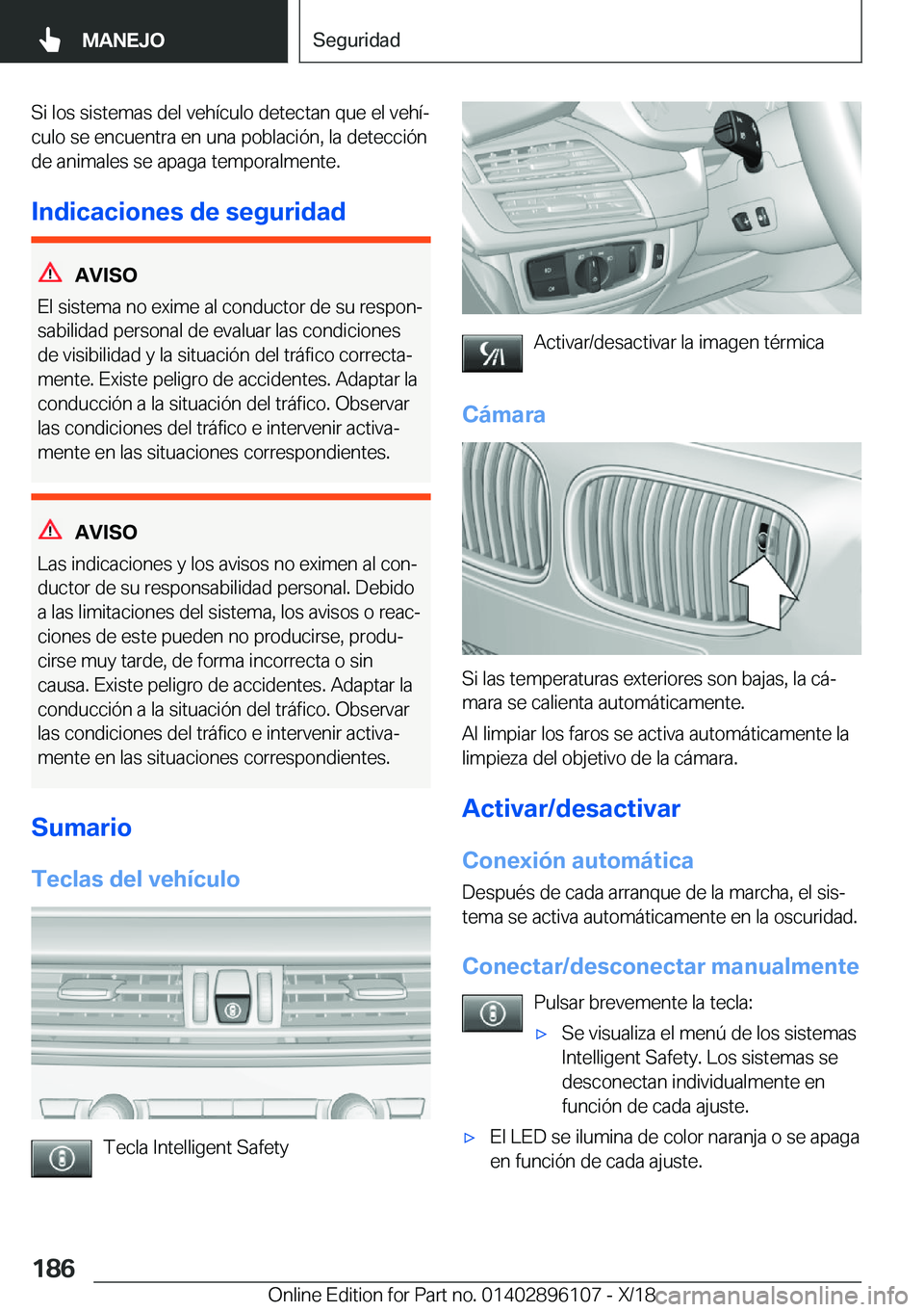 BMW X6 2019  Manuales de Empleo (in Spanish) �S�i��l�o�s��s�i�s�t�e�m�a�s��d�e�l��v�e�h�