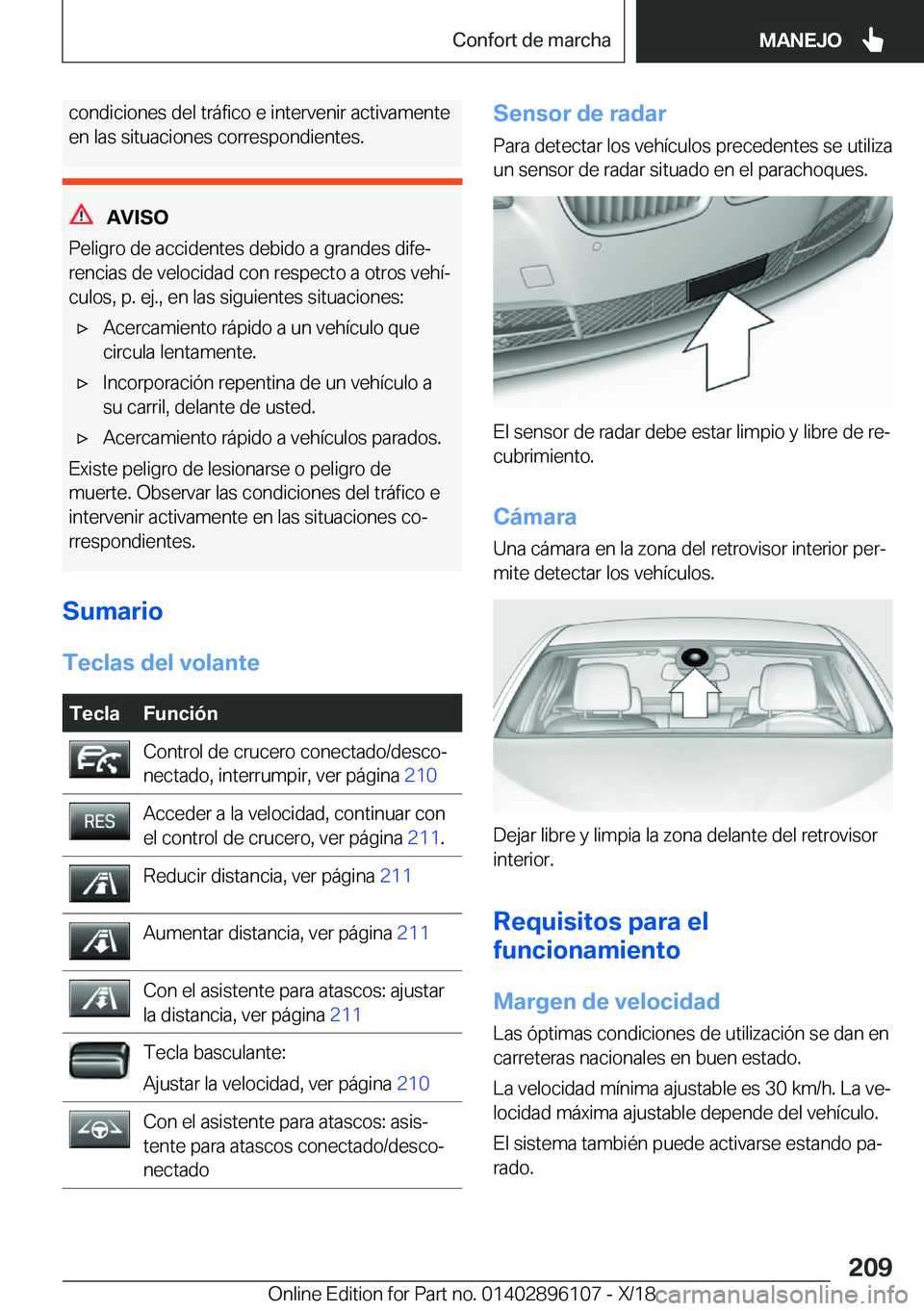 BMW X6 2019  Manuales de Empleo (in Spanish) �c�o�n�d�i�c�i�o�n�e�s��d�e�l��t�r�