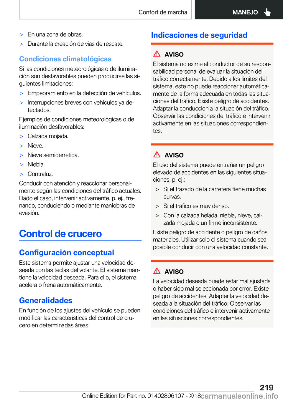 BMW X6 2019  Manuales de Empleo (in Spanish) x�E�n��u�n�a��z�o�n�a��d�e��o�b�r�a�s�.x�D�u�r�a�n�t�e��l�a��c�r�e�a�c�i�
