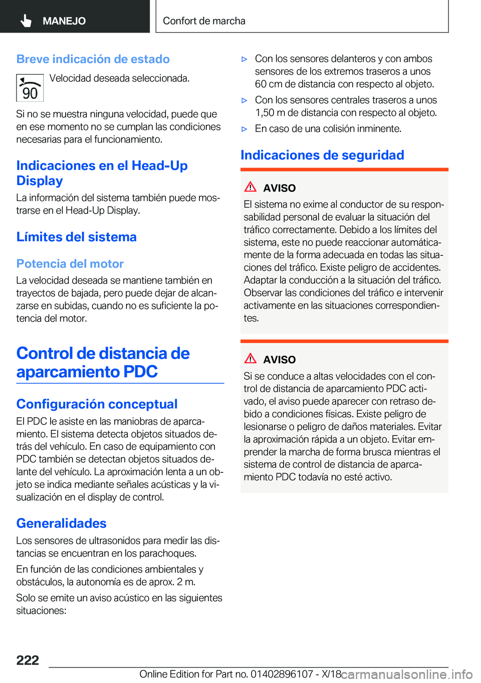 BMW X6 2019  Manuales de Empleo (in Spanish) �B�r�e�v�e��i�n�d�i�c�a�c�i�
