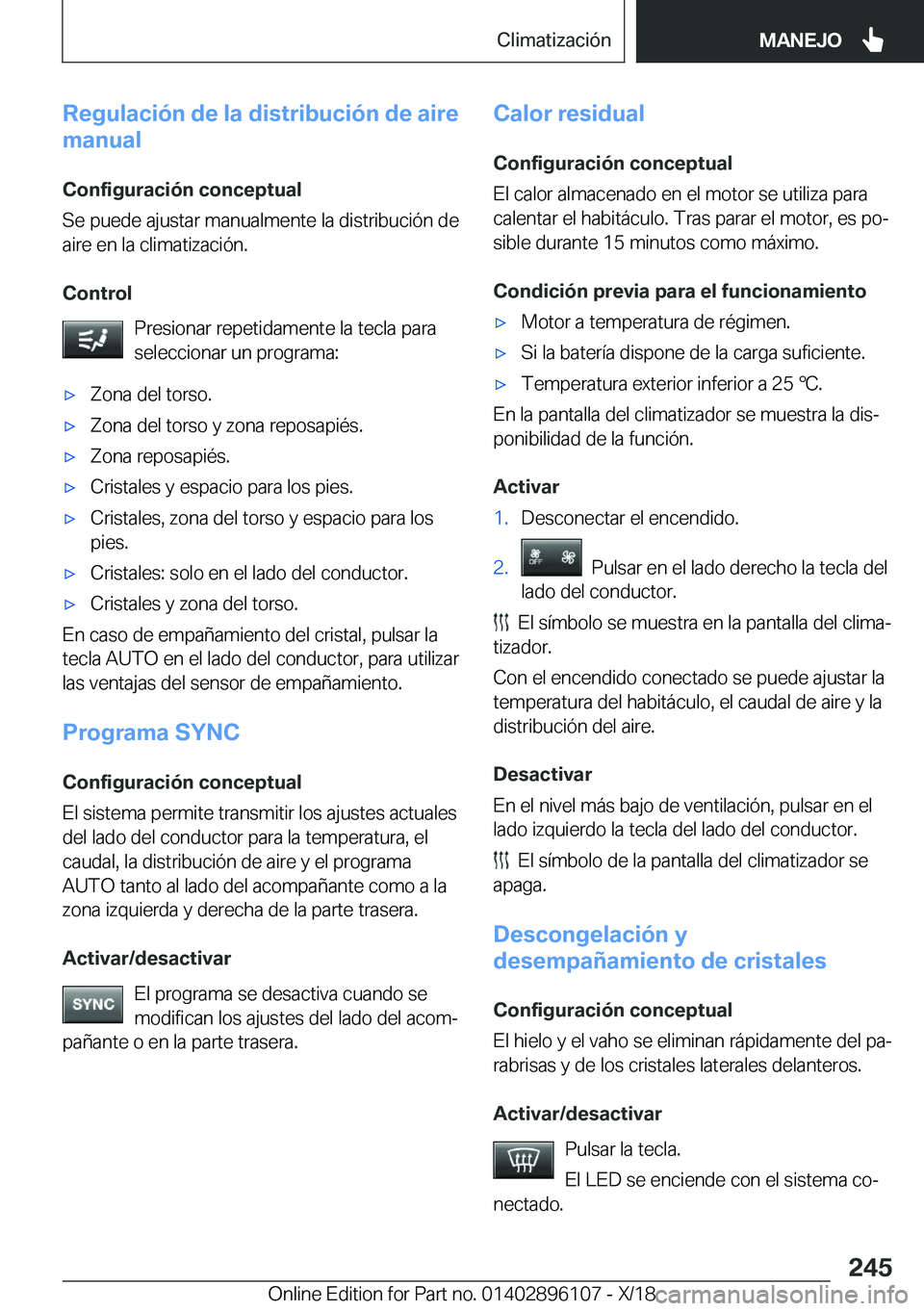 BMW X6 2019  Manuales de Empleo (in Spanish) �R�e�g�u�l�a�c�i�