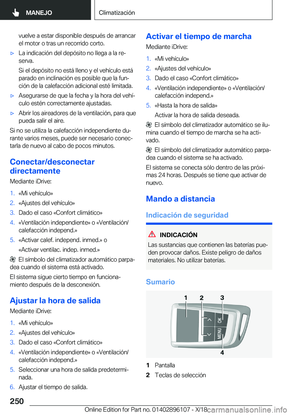 BMW X6 2019  Manuales de Empleo (in Spanish) �v�u�e�l�v�e��a��e�s�t�a�r��d�i�s�p�o�n�i�b�l�e��d�e�s�p�u�
