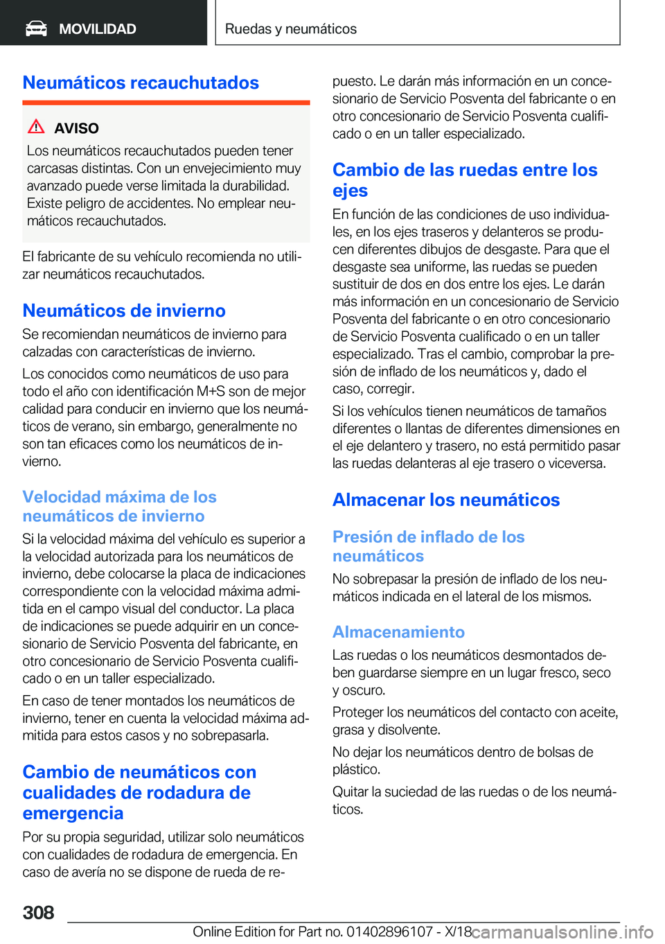 BMW X6 2019  Manuales de Empleo (in Spanish) �N�e�u�m�