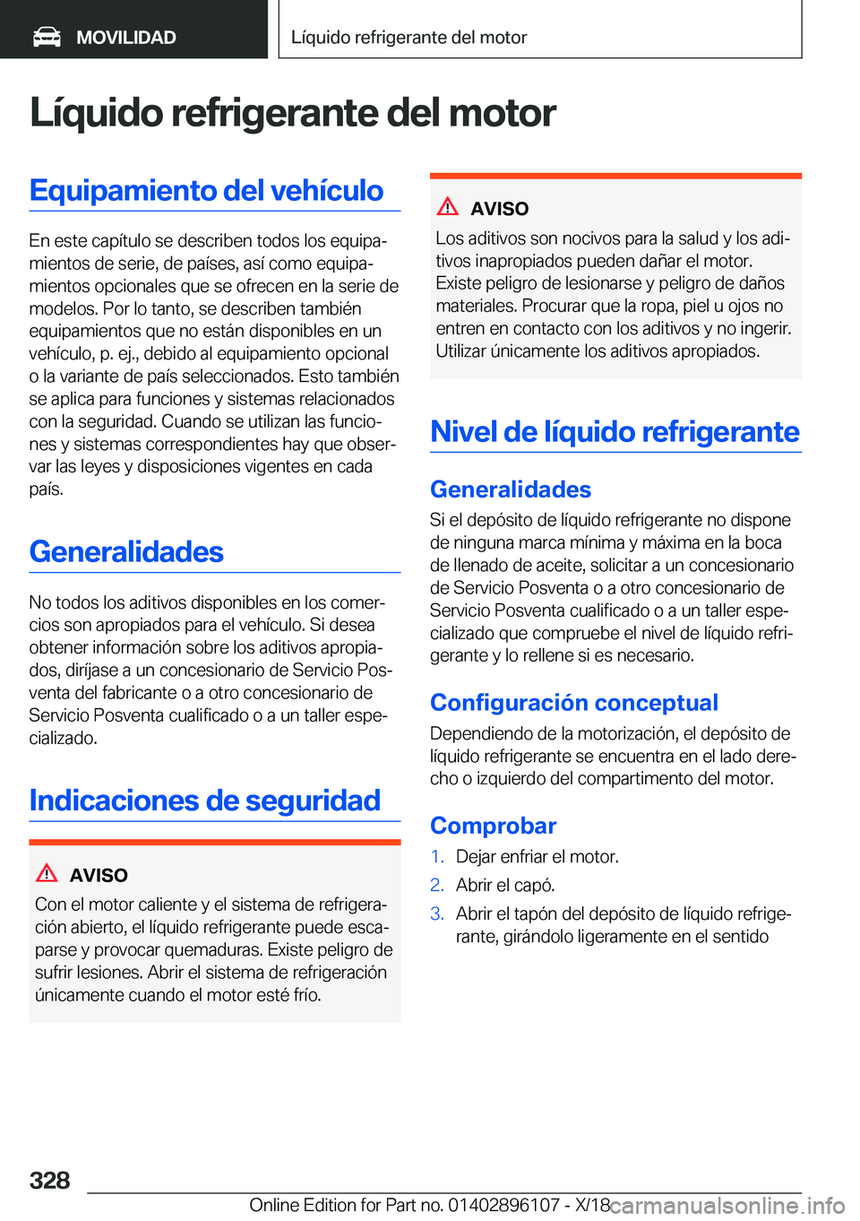 BMW X6 2019  Manuales de Empleo (in Spanish) �L�