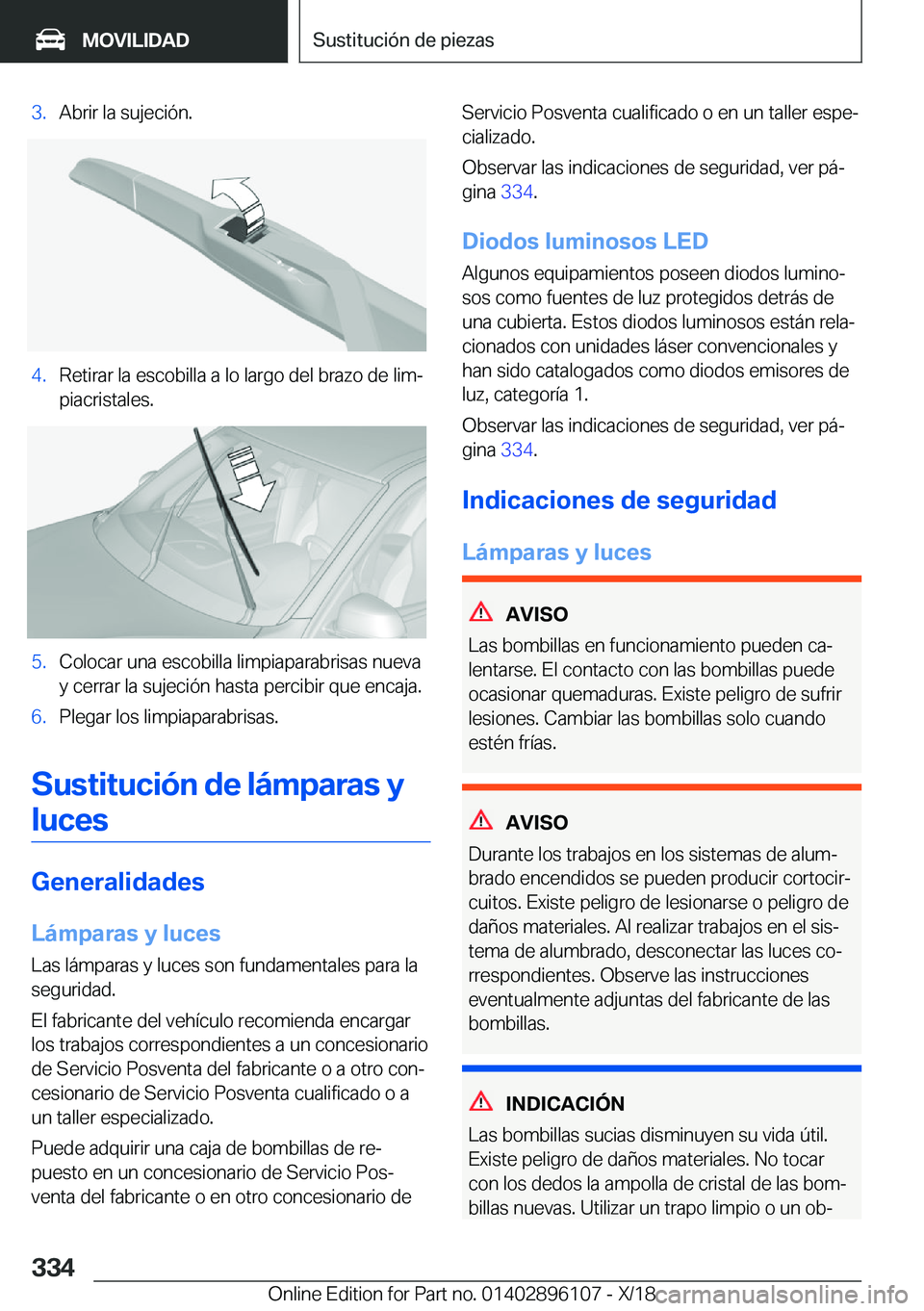BMW X6 2019  Manuales de Empleo (in Spanish) �3�.�A�b�r�i�r��l�a��s�u�j�e�c�i�