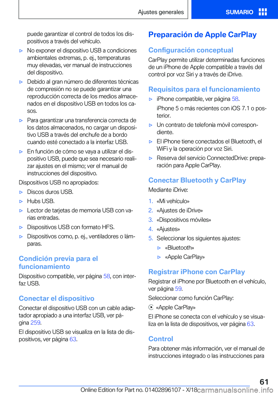 BMW X6 2019  Manuales de Empleo (in Spanish) �p�u�e�d�e��g�a�r�a�n�t�i�z�a�r��e�l��c�o�n�t�r�o�l��d�e��t�o�d�o�s��l�o�s��d�i�sª�p�o�s�i�t�i�v�o�s��a��t�r�a�v�