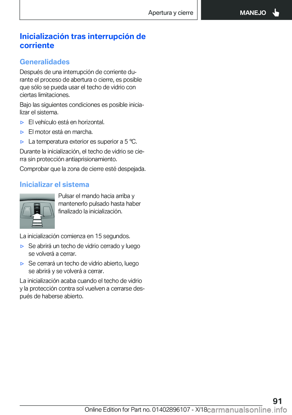 BMW X6 2019  Manuales de Empleo (in Spanish) �I�n�i�c�i�a�l�i�z�a�c�i�