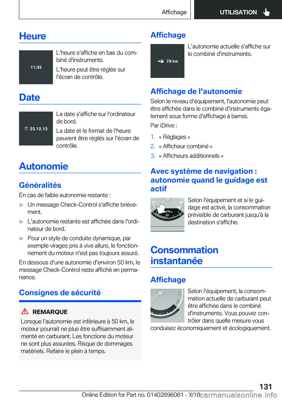 BMW X6 2019  Notices Demploi (in French) �H�e�u�r�e
�L�'�h�e�u�r�e��s�'�a�f�f�i�c�h�e��e�n��b�a�s��d�u��c�o�mj
�b�i�n�é��d�'�i�n�s�t�r�u�m�e�n�t�s�.
�L�'�h�e�u�r�e��p�e�u�t��ê�t�r�e��r�é�g�l�é�e��s�u�r
�l�'