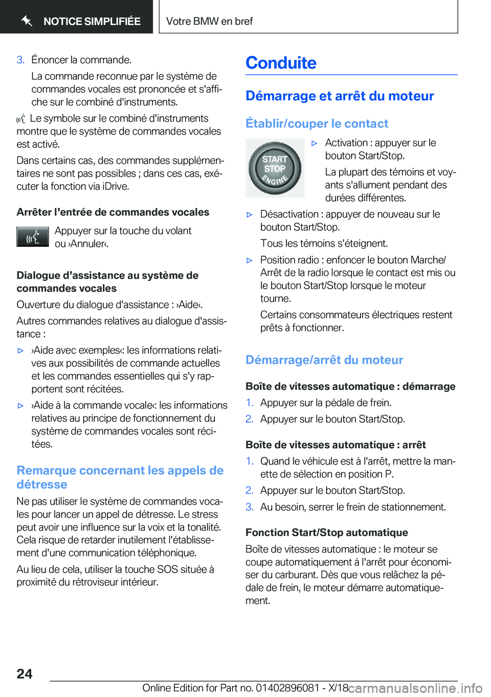 BMW X6 2019  Notices Demploi (in French) �3�.�