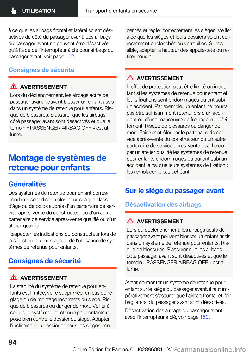 BMW X6 2019  Notices Demploi (in French) �