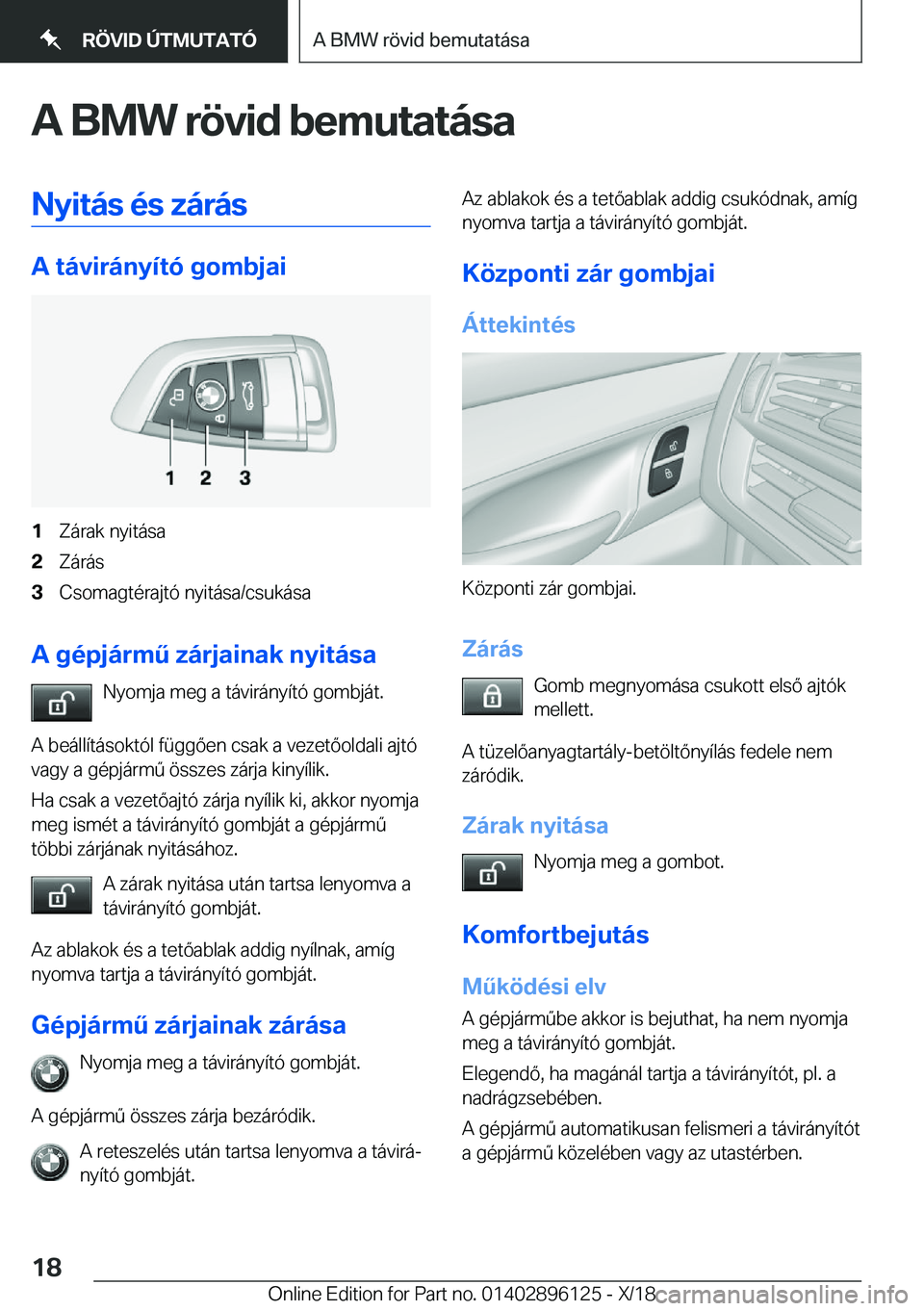 BMW X6 2019  Kezelési útmutató (in Hungarian) �A��B�M�W��r�
