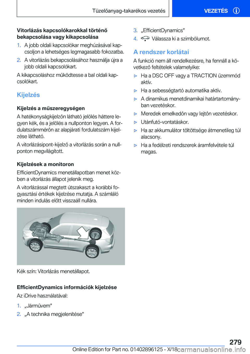 BMW X6 2019  Kezelési útmutató (in Hungarian) �V�i�t�o�r�l�