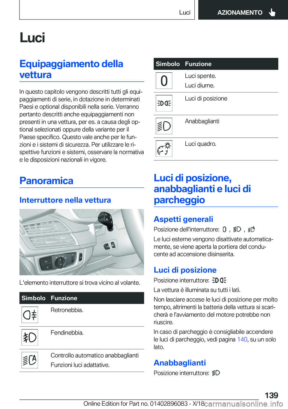 BMW X6 2019  Libretti Di Uso E manutenzione (in Italian) �L�u�c�i�E�q�u�i�p�a�g�g�i�a�m�e�n�t�o��d�e�l�l�a�v�e�t�t�u�r�a
�I�n��q�u�e�s�t�o��c�a�p�i�t�o�l�o��v�e�n�g�o�n�o��d�e�s�c�r�i�t�t�i��t�u�t�t�i��g�l�i��e�q�u�ij
�p�a�g�g�i�a�m�e�n�t�i��d�i�