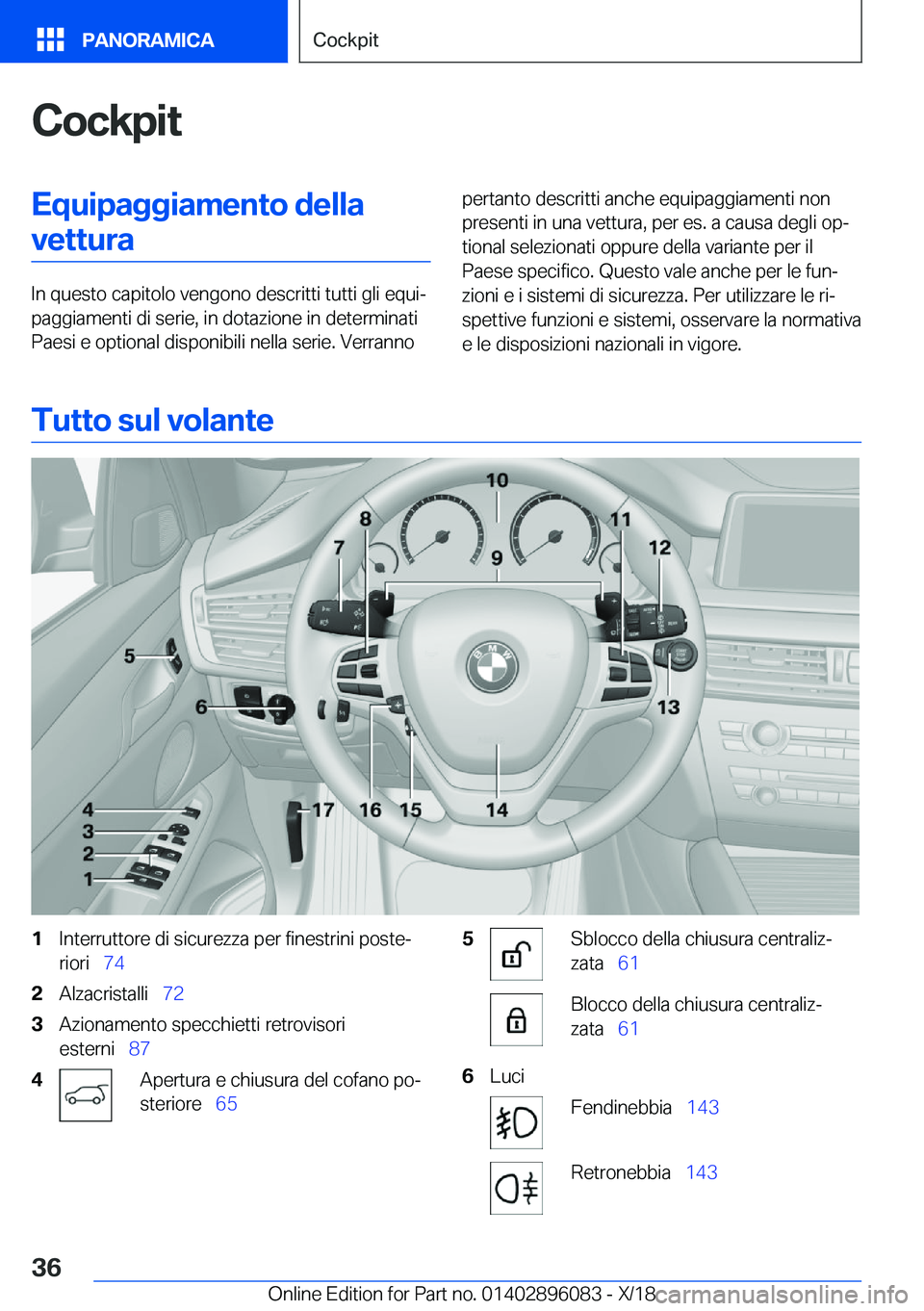 BMW X6 2019  Libretti Di Uso E manutenzione (in Italian) �C�o�c�k�p�i�t�E�q�u�i�p�a�g�g�i�a�m�e�n�t�o��d�e�l�l�a�v�e�t�t�u�r�a
�I�n��q�u�e�s�t�o��c�a�p�i�t�o�l�o��v�e�n�g�o�n�o��d�e�s�c�r�i�t�t�i��t�u�t�t�i��g�l�i��e�q�u�ij
�p�a�g�g�i�a�m�e�n�t�i�