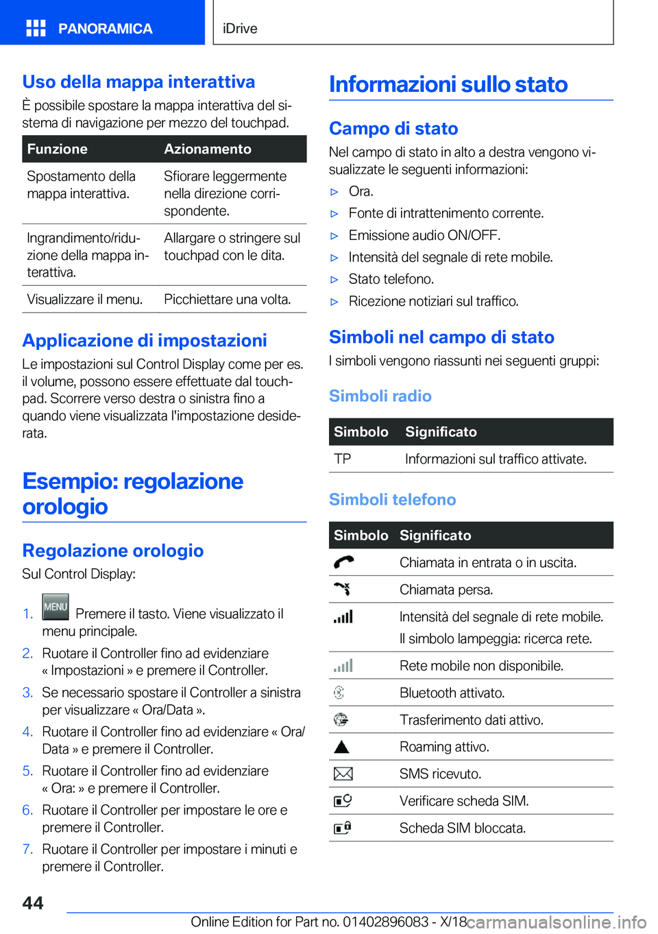 BMW X6 2019  Libretti Di Uso E manutenzione (in Italian) �U�s�o��d�e�l�l�a��m�a�p�p�a��i�n�t�e�r�a�t�t�i�v�a�