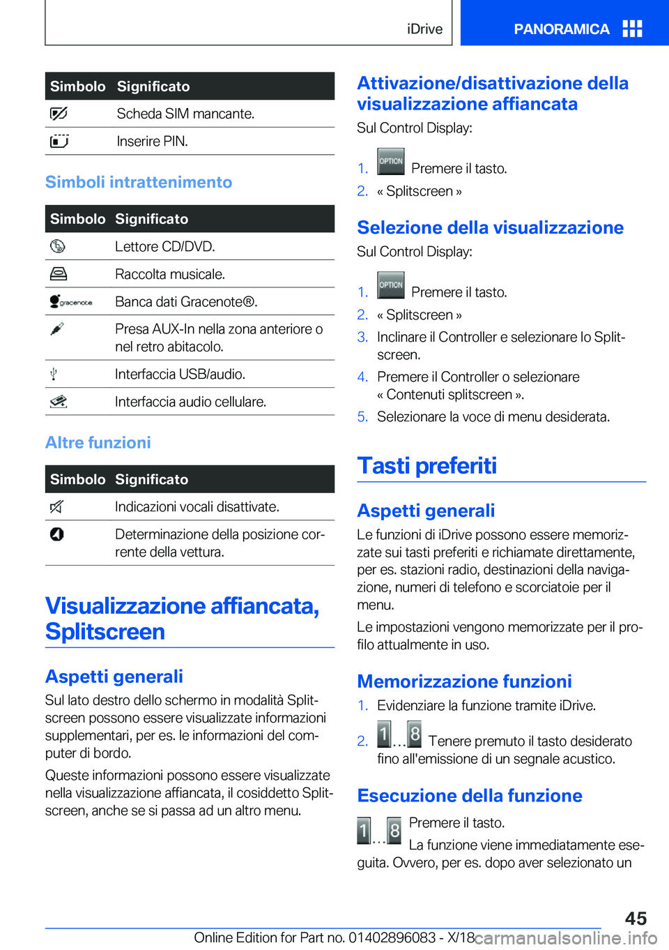 BMW X6 2019  Libretti Di Uso E manutenzione (in Italian) �S�i�m�b�o�l�o�S�i�g�n�i�f�i�c�a�t�o��S�c�h�e�d�a��S�I�M��m�a�n�c�a�n�t�e�.��I�n�s�e�r�i�r�e��P�I�N�.
�S�i�m�b�o�l�i��i�n�t�r�a�t�t�e�n�i�m�e�n�t�o
�S�i�m�b�o�l�o�S�i�g�n�i�f�i�c�a�t�o��L�e�t�t