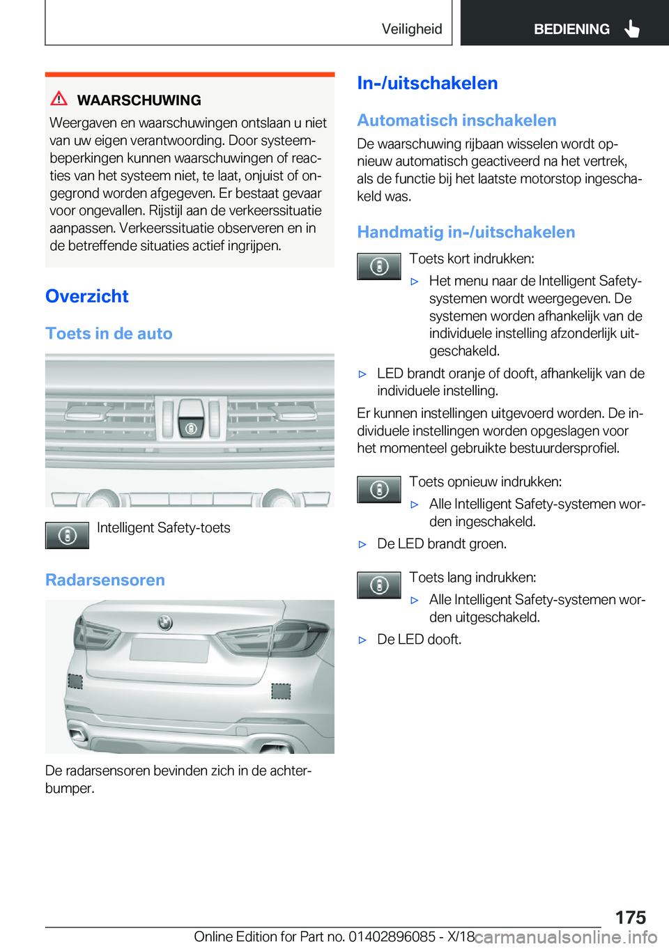 BMW X6 2019  Instructieboekjes (in Dutch) �W�A�A�R�S�C�H�U�W�I�N�G
�W�e�e�r�g�a�v�e�n��e�n��w�a�a�r�s�c�h�u�w�i�n�g�e�n��o�n�t�s�l�a�a�n��u��n�i�e�t �v�a�n��u�w��e�i�g�e�n��v�e�r�a�n�t�w�o�o�r�d�i�n�g�.��D�o�o�r��s�y�s�t�e�e�mj�b�e