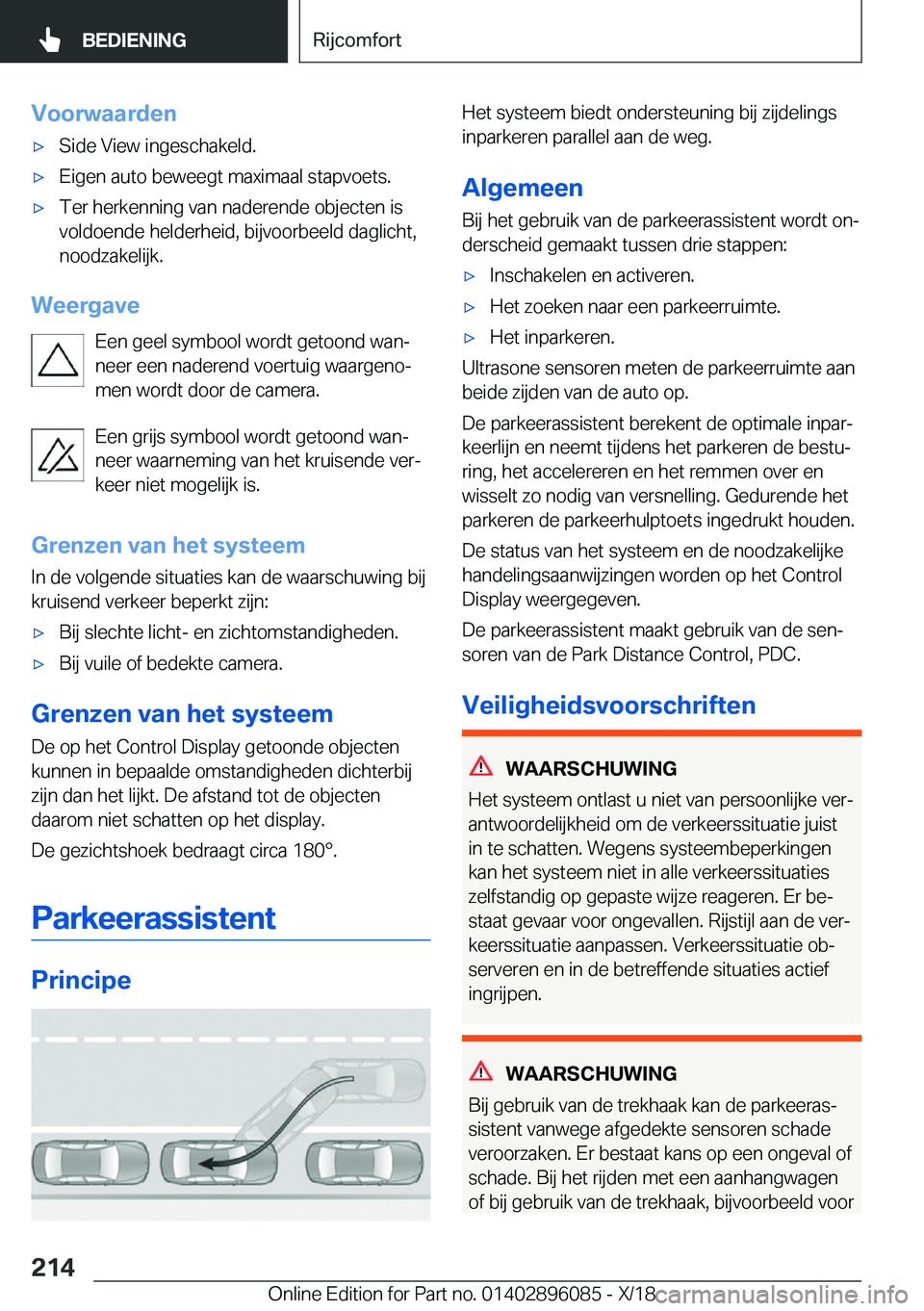 BMW X6 2019  Instructieboekjes (in Dutch) �V�o�o�r�w�a�a�r�d�e�n'x�S�i�d�e��V�i�e�w��i�n�g�e�s�c�h�a�k�e�l�d�.'x�E�i�g�e�n��a�u�t�o��b�e�w�e�e�g�t��m�a�x�i�m�a�a�l��s�t�a�p�v�o�e�t�s�.'x�T�e�r��h�e�r�k�e�n�n�i�n�g��v�a�n�
