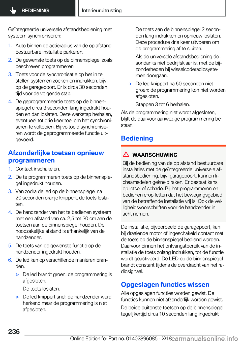 BMW X6 2019  Instructieboekjes (in Dutch) �G�e�